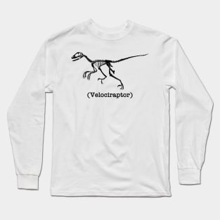 Raptor Fossil in black Long Sleeve T-Shirt